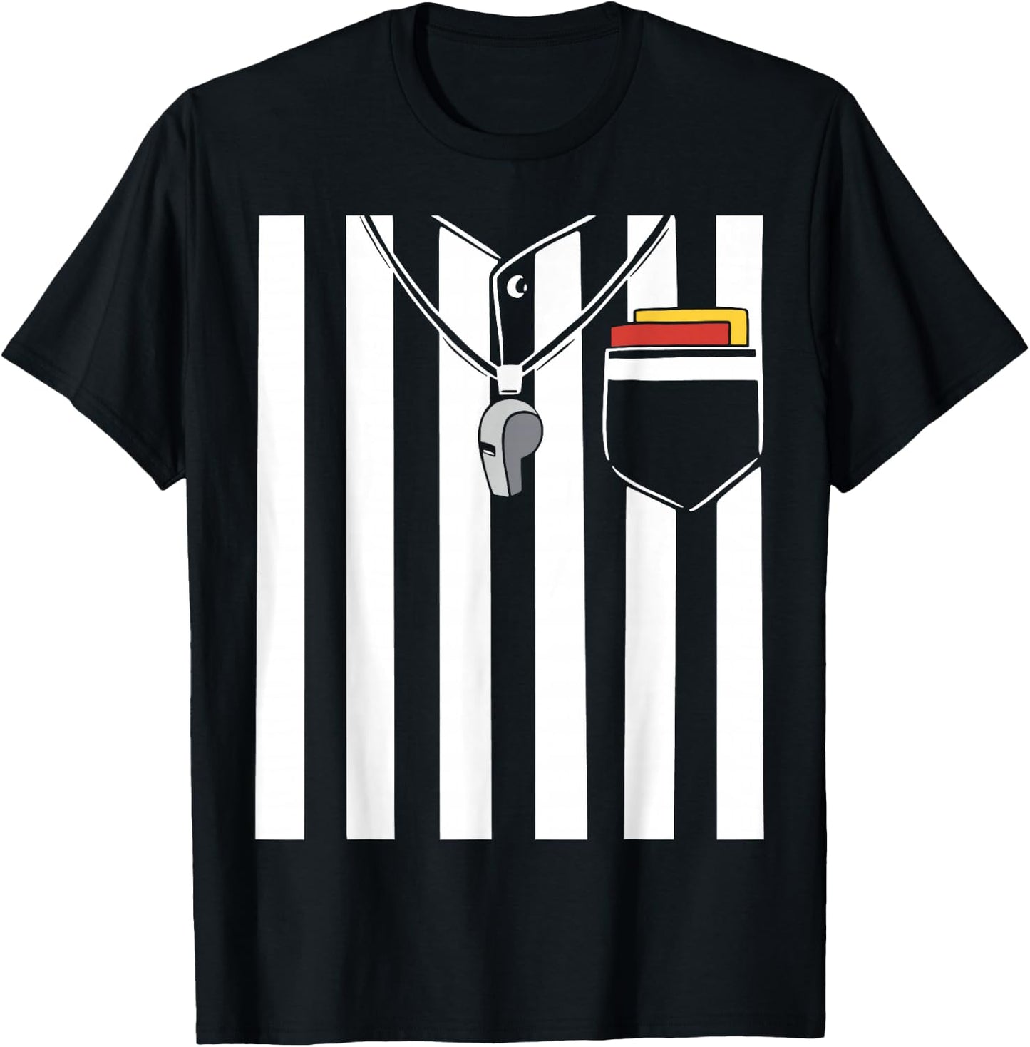 Funny Referee Costume Halloween Costume Funny Referee T-Shirt - T-Shirt | Black