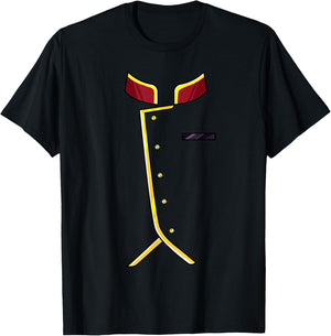 Hotel Bellhop Easy Lazy Funny Halloween Costume Cosplay Red T-Shirt - T-Shirt | Black