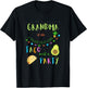 Grandma 1st Birthday Taco Bout A Party Family Matching T-Shirt - T-Shirt | Black