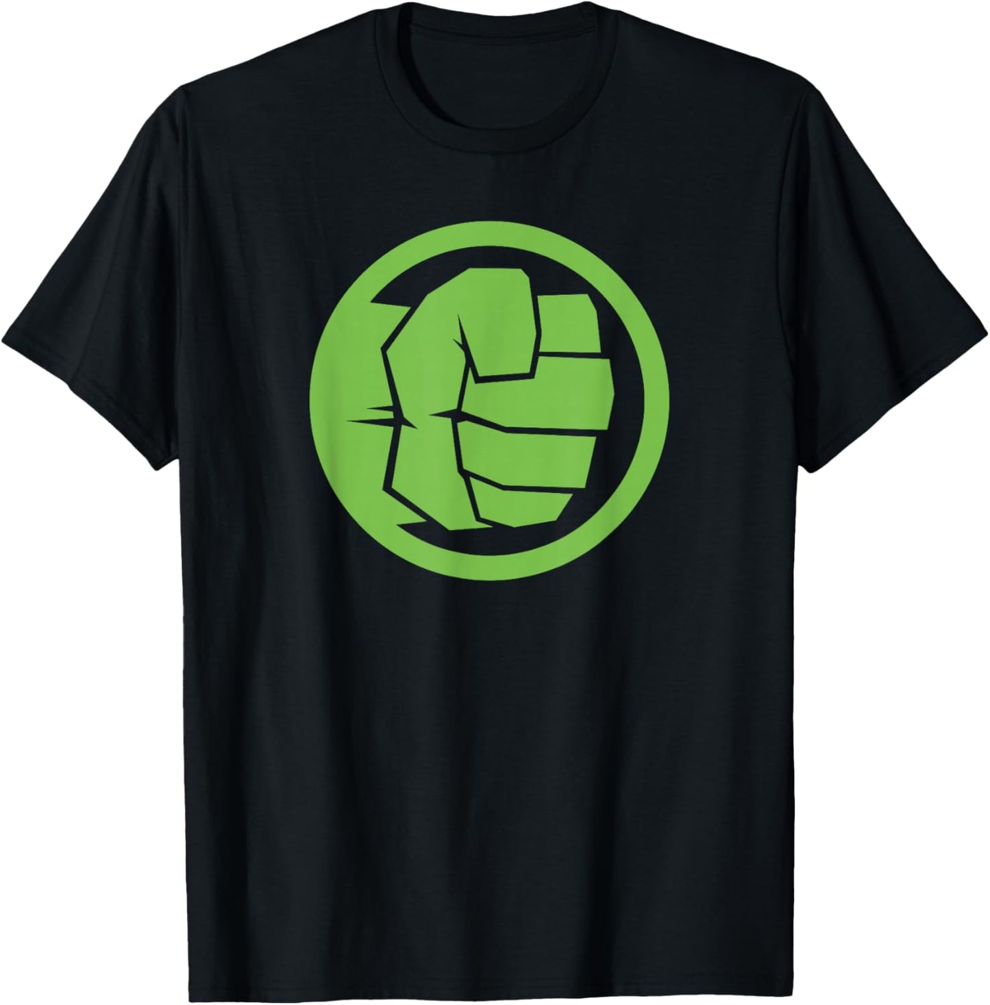 Marvel Comics Classic Avenger Hulk Punch Retro Icon Logo T-Shirt - T-Shirt | Black