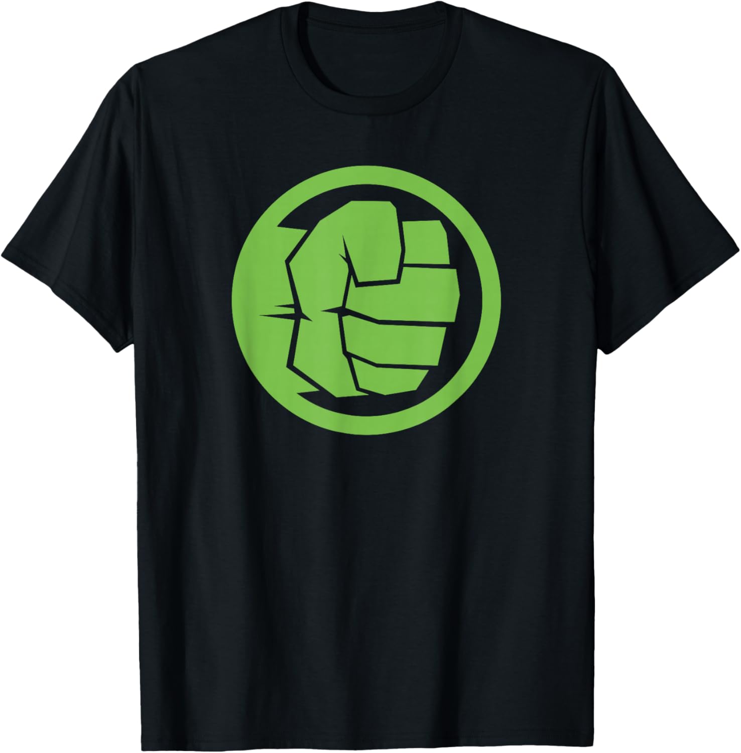 Marvel Comics Classic Avenger Hulk Punch Retro Icon Logo T-Shirt - T-Shirt | Black