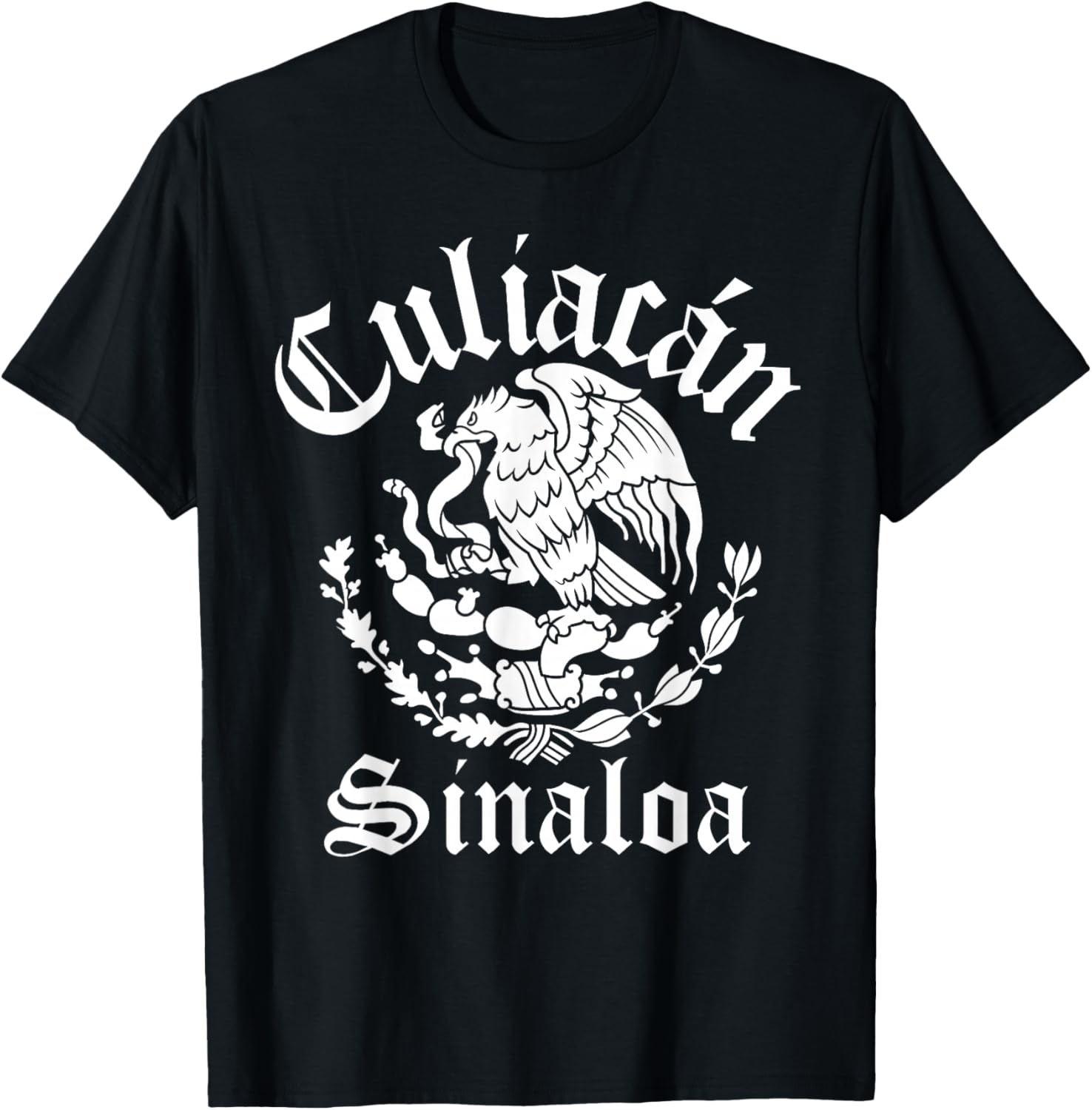 Culiacán Sinaloa with Mexican Emblem Culiacán T-Shirt - T-Shirt | Black
