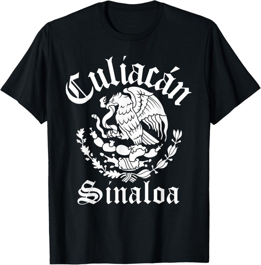 Culiacán Sinaloa with Mexican Emblem Culiacán T-Shirt - T-Shirt | Black