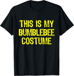This Is My Bumblebee Costume Halloween Simple Bumble-Bee T-Shirt - T-Shirt | Black