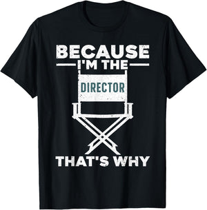 Funny Movie Director Women Filmmaker Film Producer T-Shirt - T-Shirt | Black