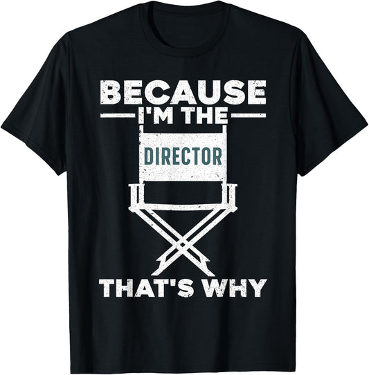 Funny Movie Director Women Filmmaker Film Producer T-Shirt - T-Shirt | Black