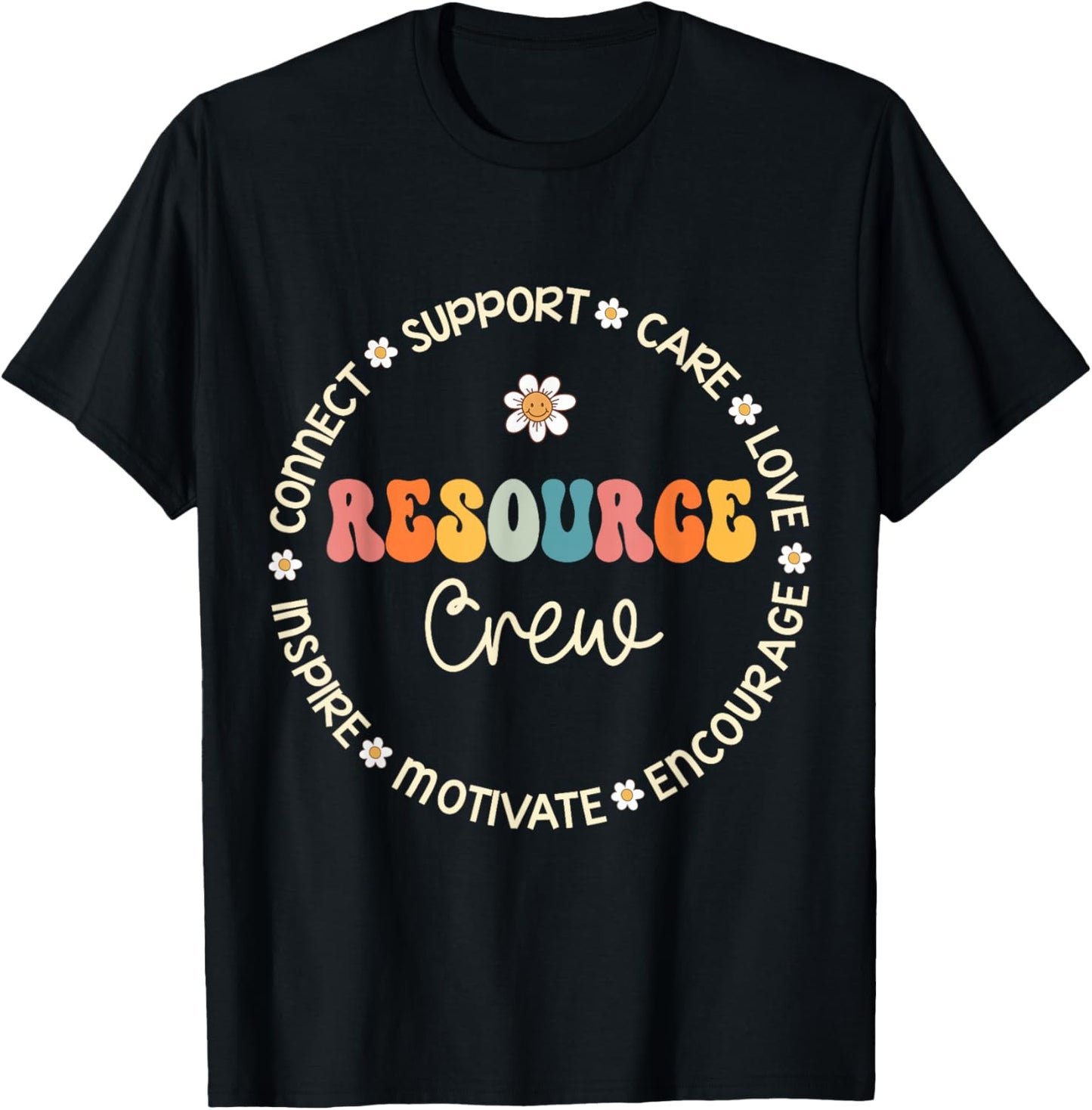 Resource Crew Appreciation Week Back to School T-Shirt - T-Shirt | Black