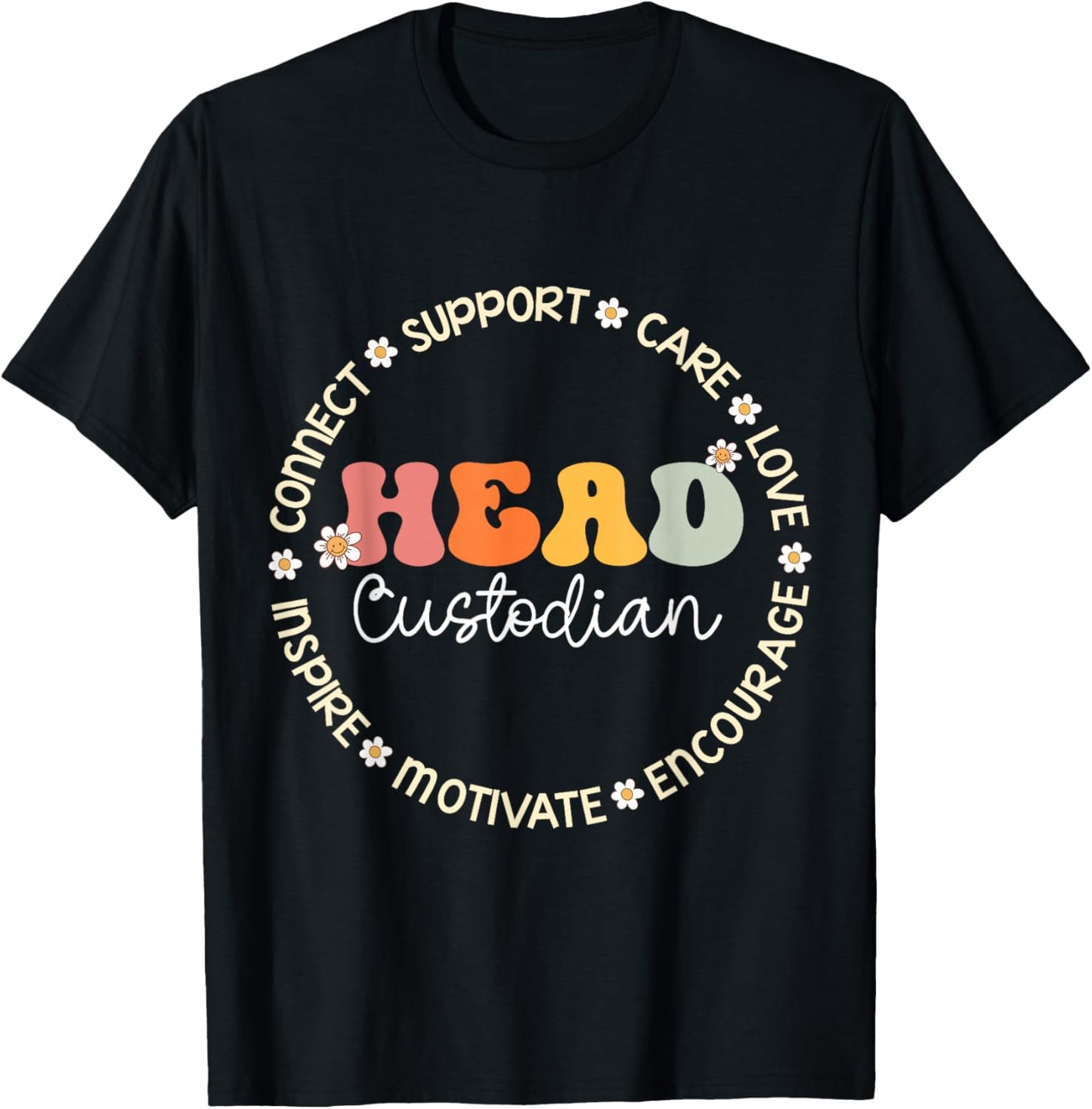 Head Custodian Appreciation Week Back to School T-Shirt - T-Shirt | Black