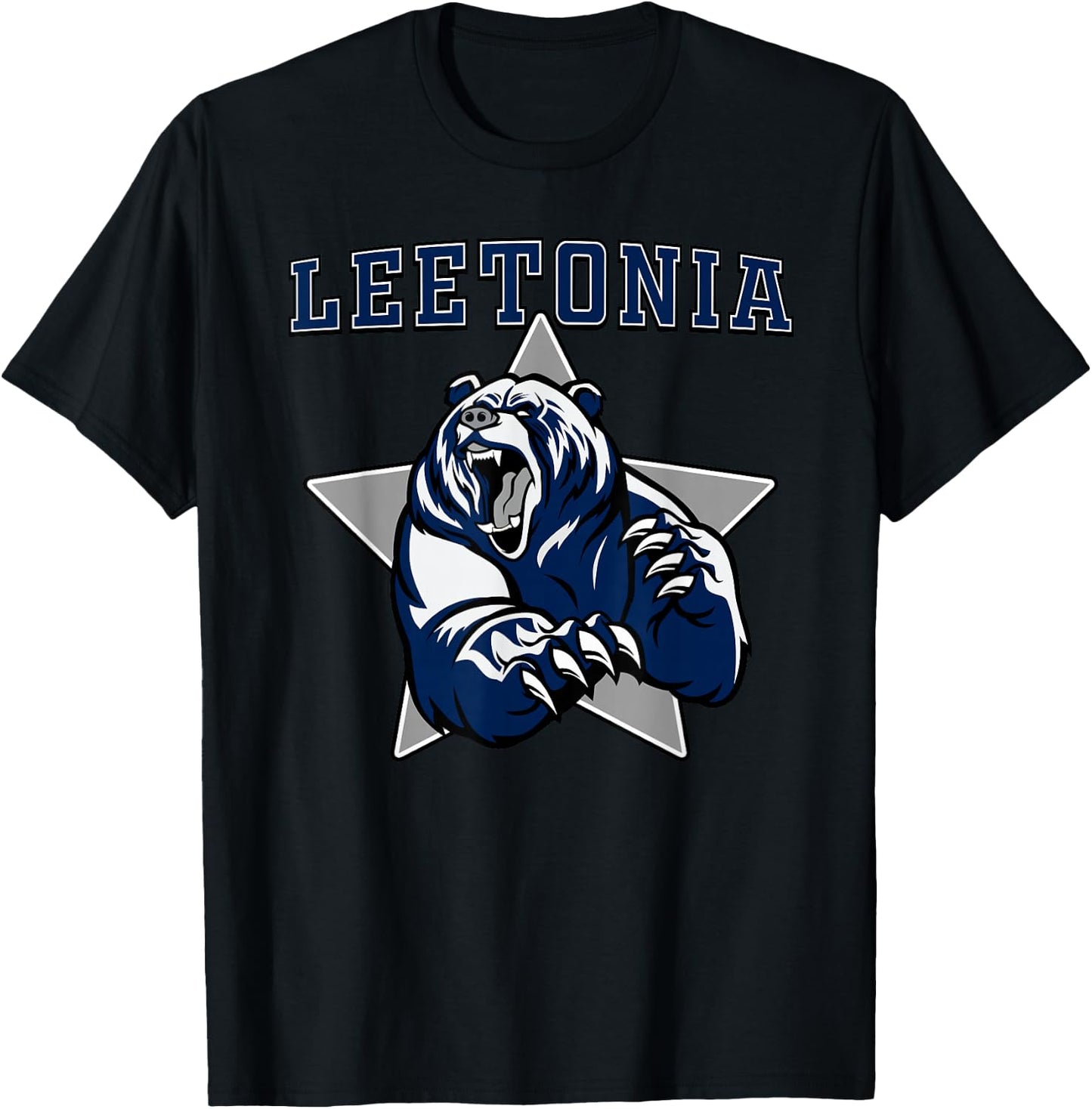 Leetonia Bears High School Team Spirit T-Shirt - T-Shirt | Black