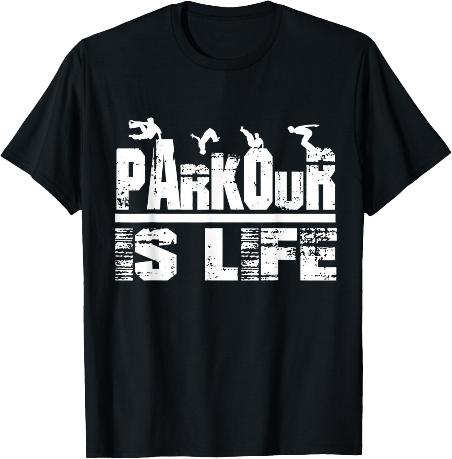 Love Parkour men shirt parkour gifts for boys, kids, women T-Shirt - T-Shirt | Black
