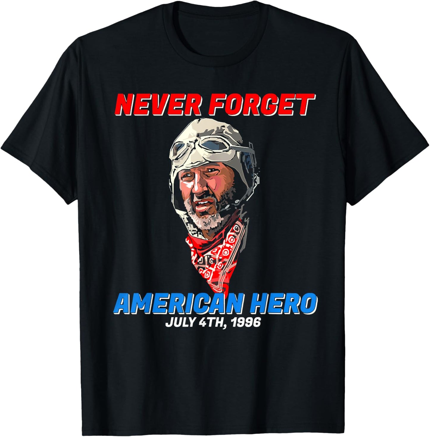 Never Forget American Hero Independence Day Men T-Shirt - T-Shirt | Black