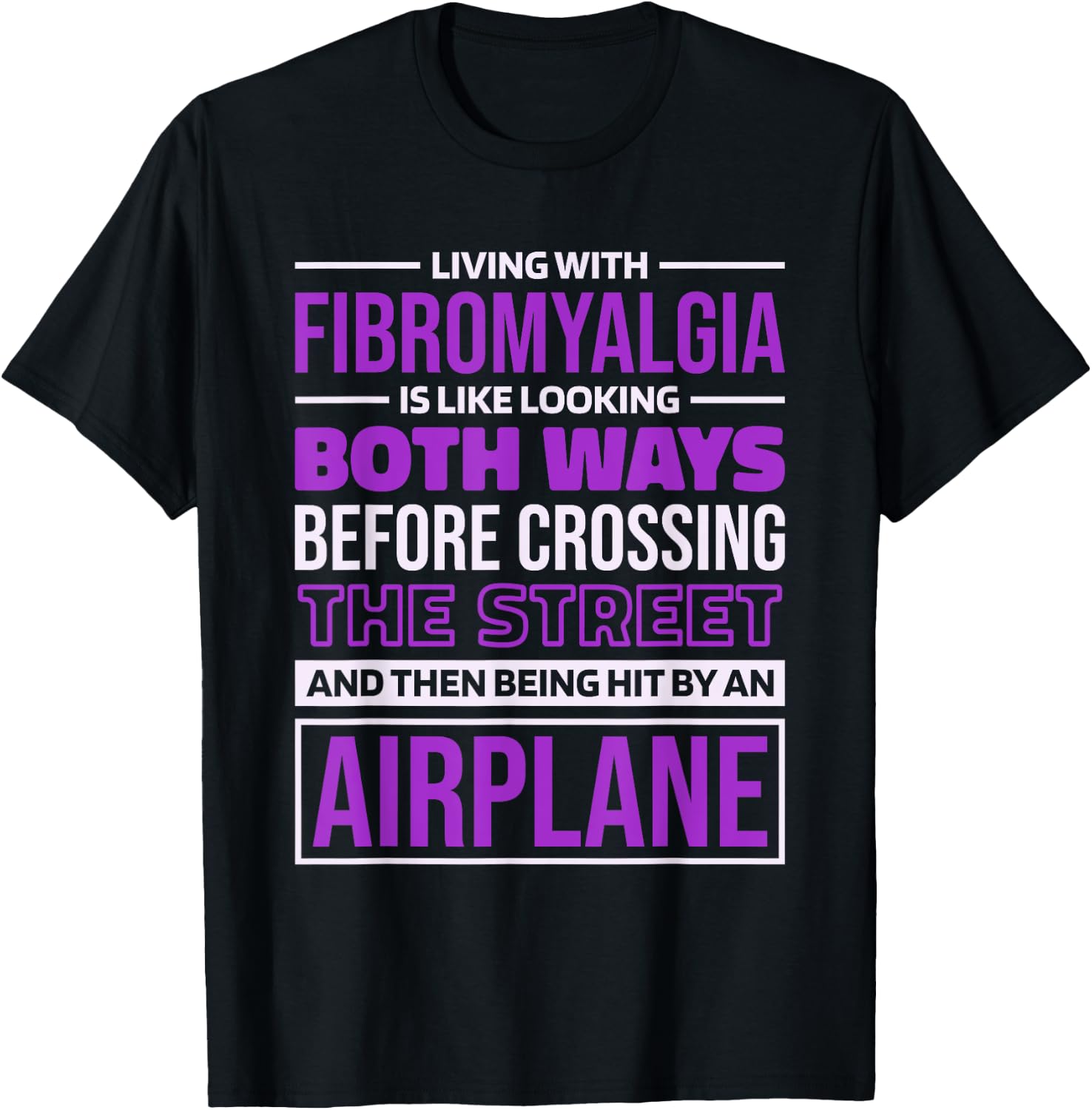 Fibromyalgia Warrior Quote for Fibromyalgia Awareness T-Shirt - T-Shirt | Black