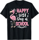 Happy Last Day Of School Flamingo Student Teacher T-Shirt - T-Shirt | Black