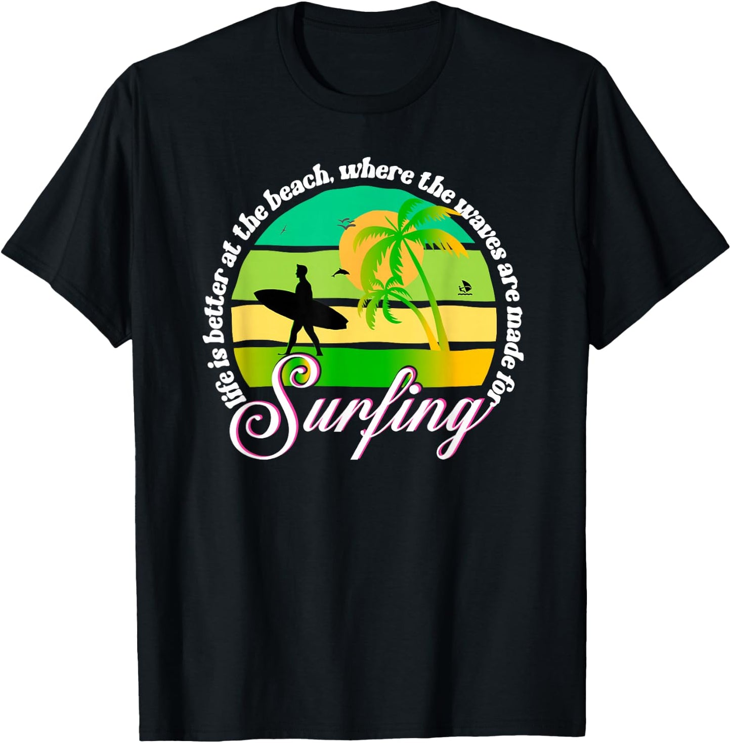 Life is Better at The Beach T-Shirt - T-Shirt | Black