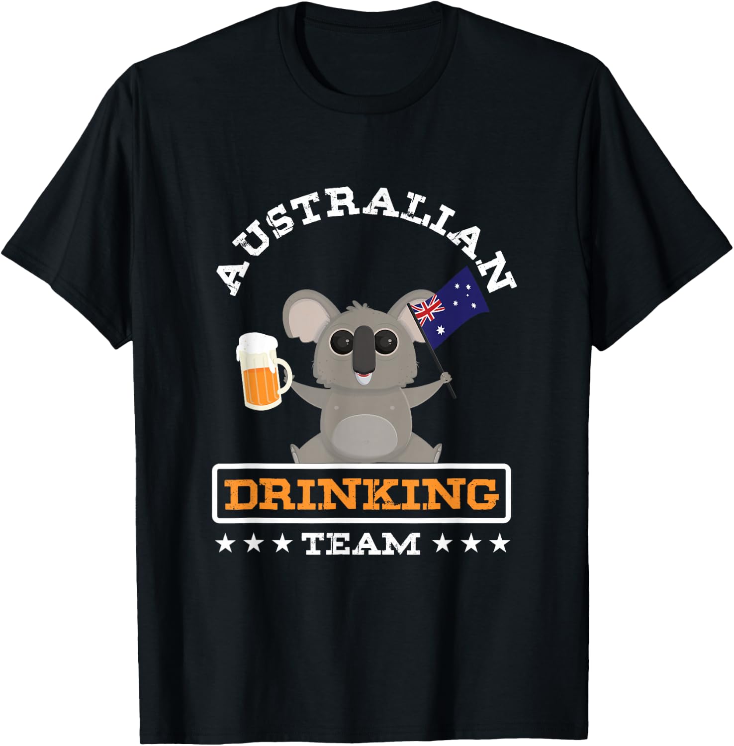 Australia Koala Animal Drinking Holiday Drink Alcohol T-Shirt - T-Shirt | Black