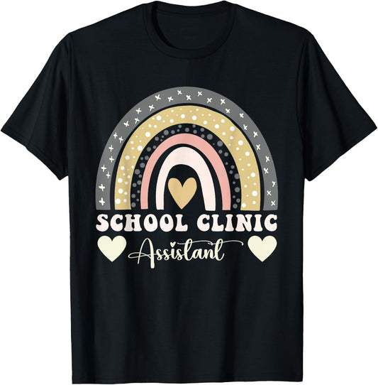 School Nurse Appreciation Week School Clinic Assistant T-Shirt - T-Shirt | Black