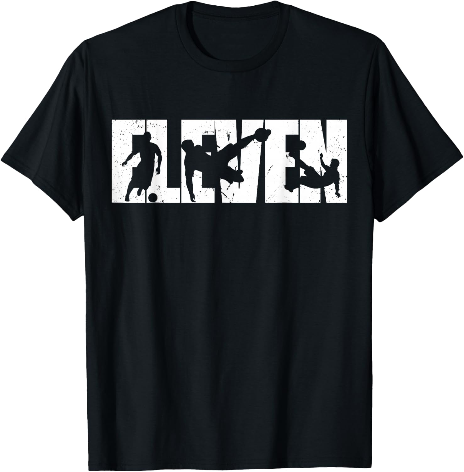 11th Birthday Retro Soccer 11 Years Old Boy Girl T-Shirt - T-Shirt | Black