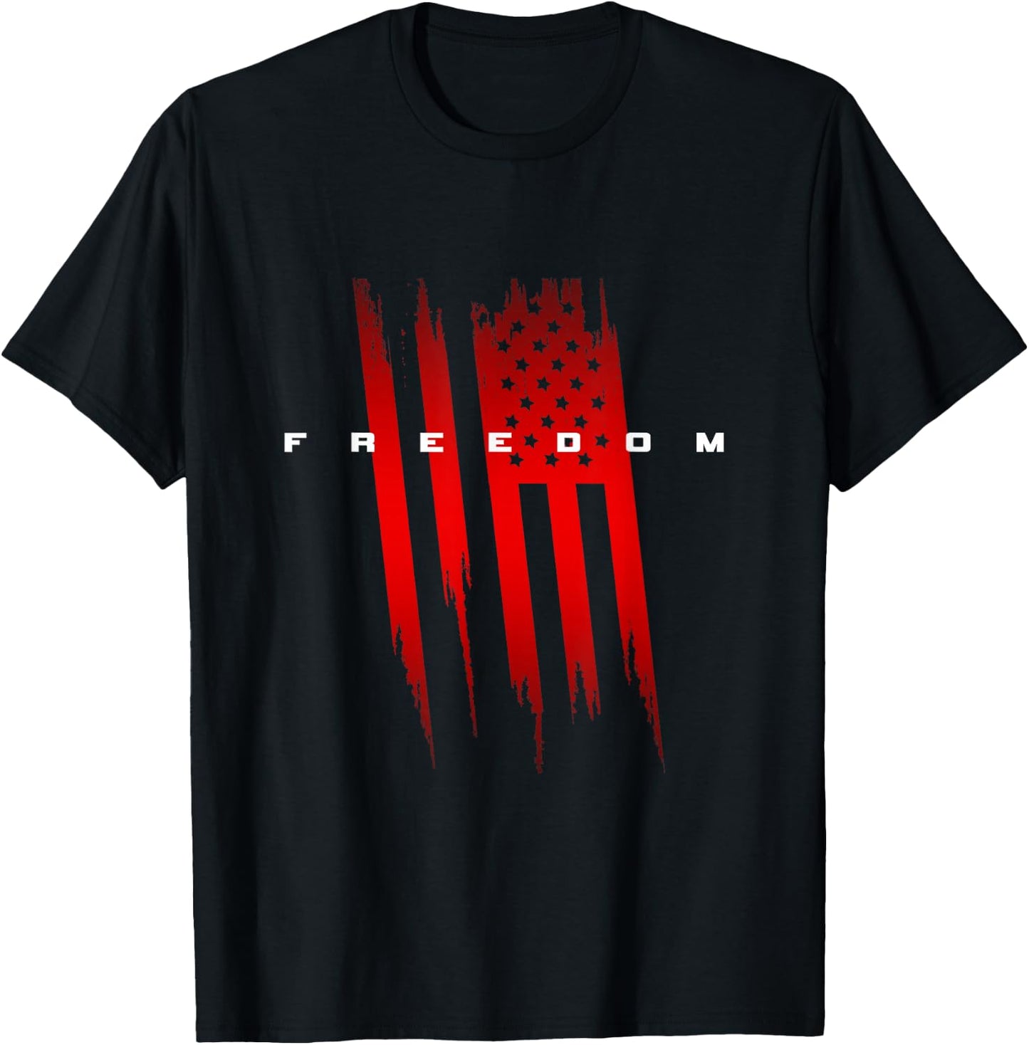 Freedom American Flag T-Shirt - T-Shirt | Black