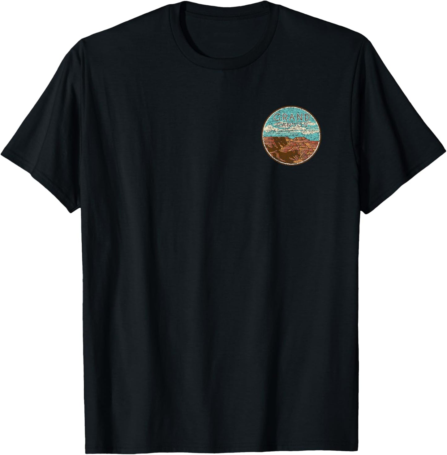 Grand Canyon National Park Retro T-Shirt - T-Shirt | Black