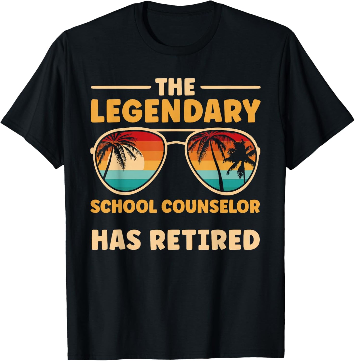 Retired School Counselor Retirement T-Shirt - T-Shirt | Black