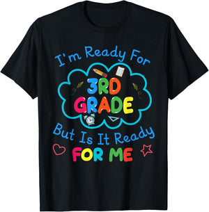 First Day of School 3rd Grade Boys Girls Back to School T-Shirt - T-Shirt | Black