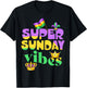 Super Sunday vibes, Mardi Gras crown New Orleans, Mardi Gras T-Shirt - T-Shirt | Black