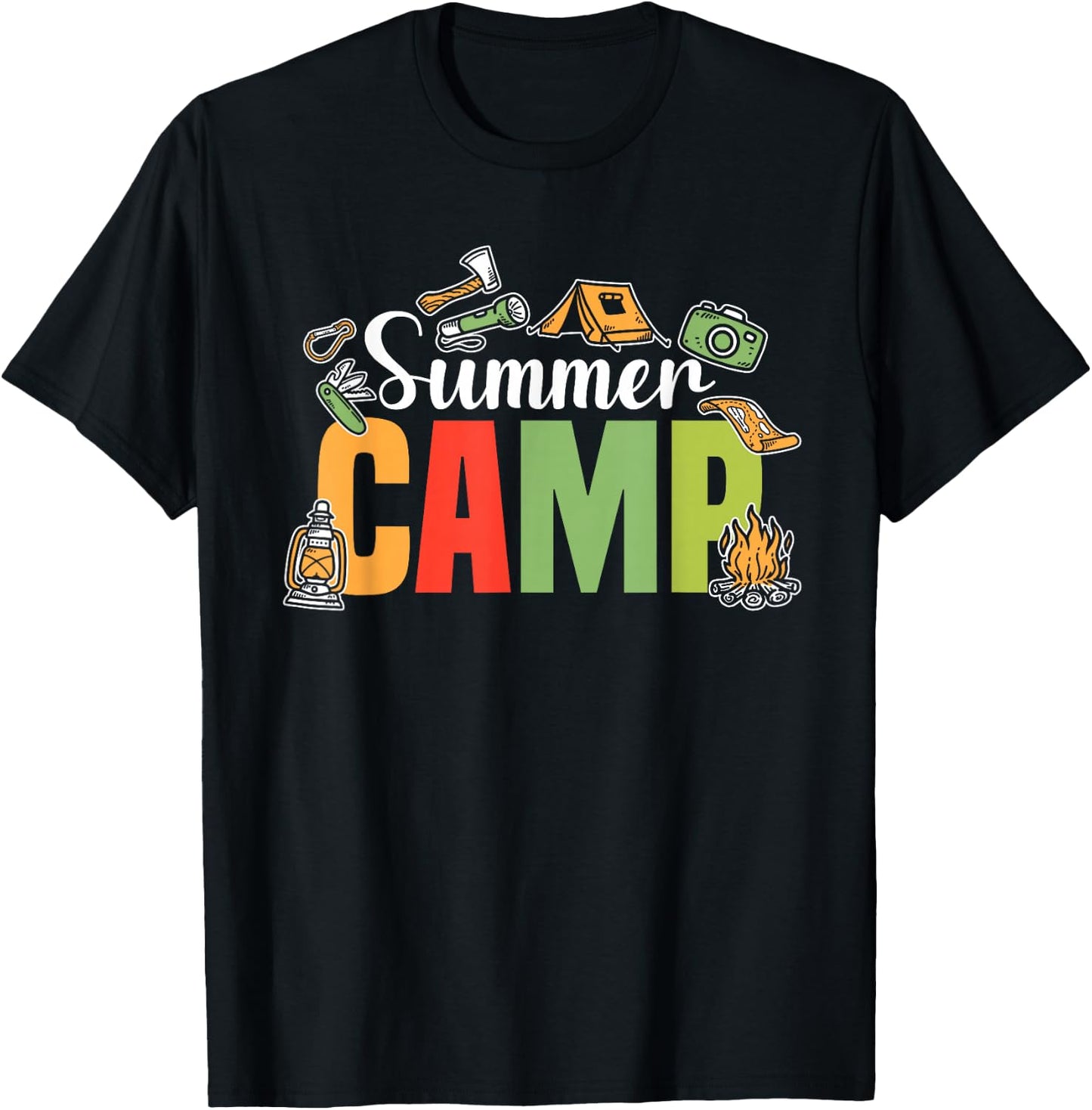 Summer Camp | Director Counselor Gift | Camp Staff T-Shirt - T-Shirt | Black
