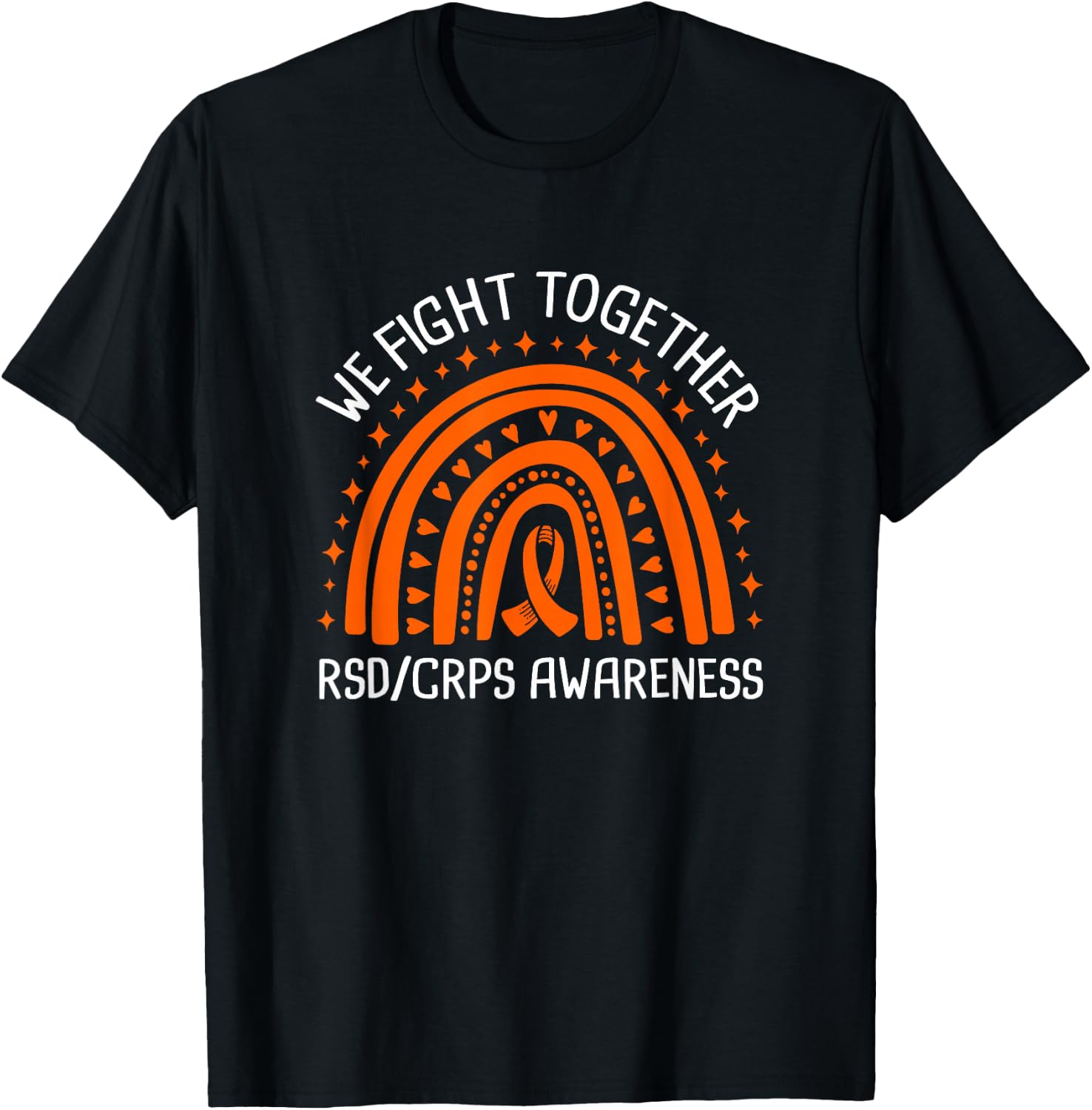 We Fight Together RSD CRPS Awareness T-Shirt - T-Shirt | Black