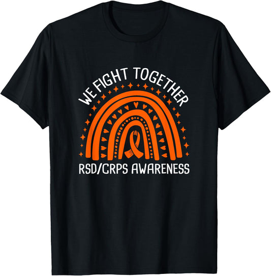 We Fight Together RSD CRPS Awareness T-Shirt - T-Shirt | Black