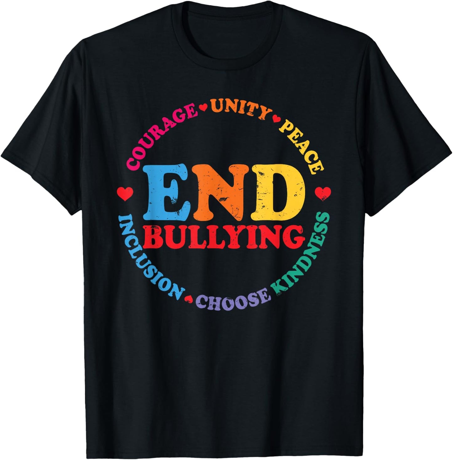 Anti Bullying Awareness Choose Kindness Anti Bully T-Shirt - T-Shirt | Black