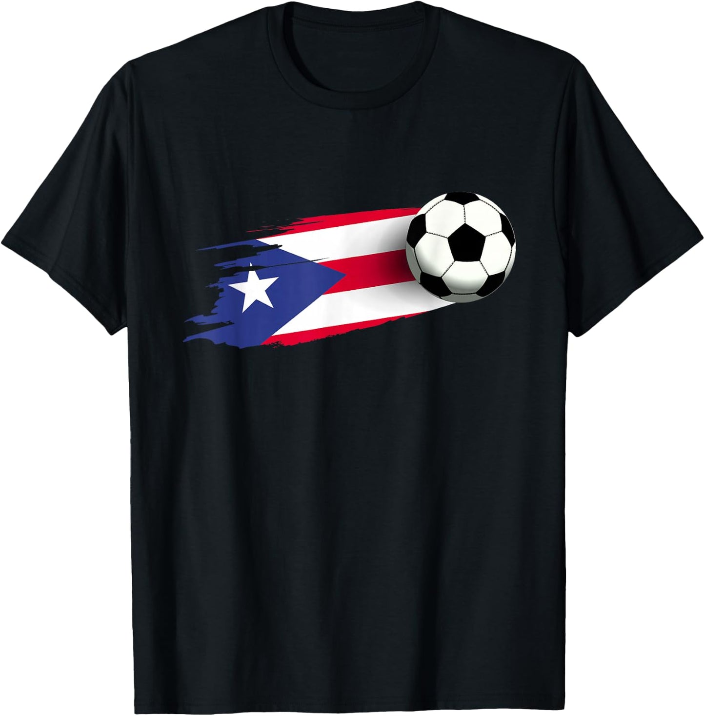 Puerto Rico Flag Jersey Puerto Rico Soccer Team Puerto Rico T-Shirt - T-Shirt | Black