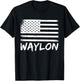 Waylon Birthday Personalized Forename Citizenship Name T-Shirt - T-Shirt | Black