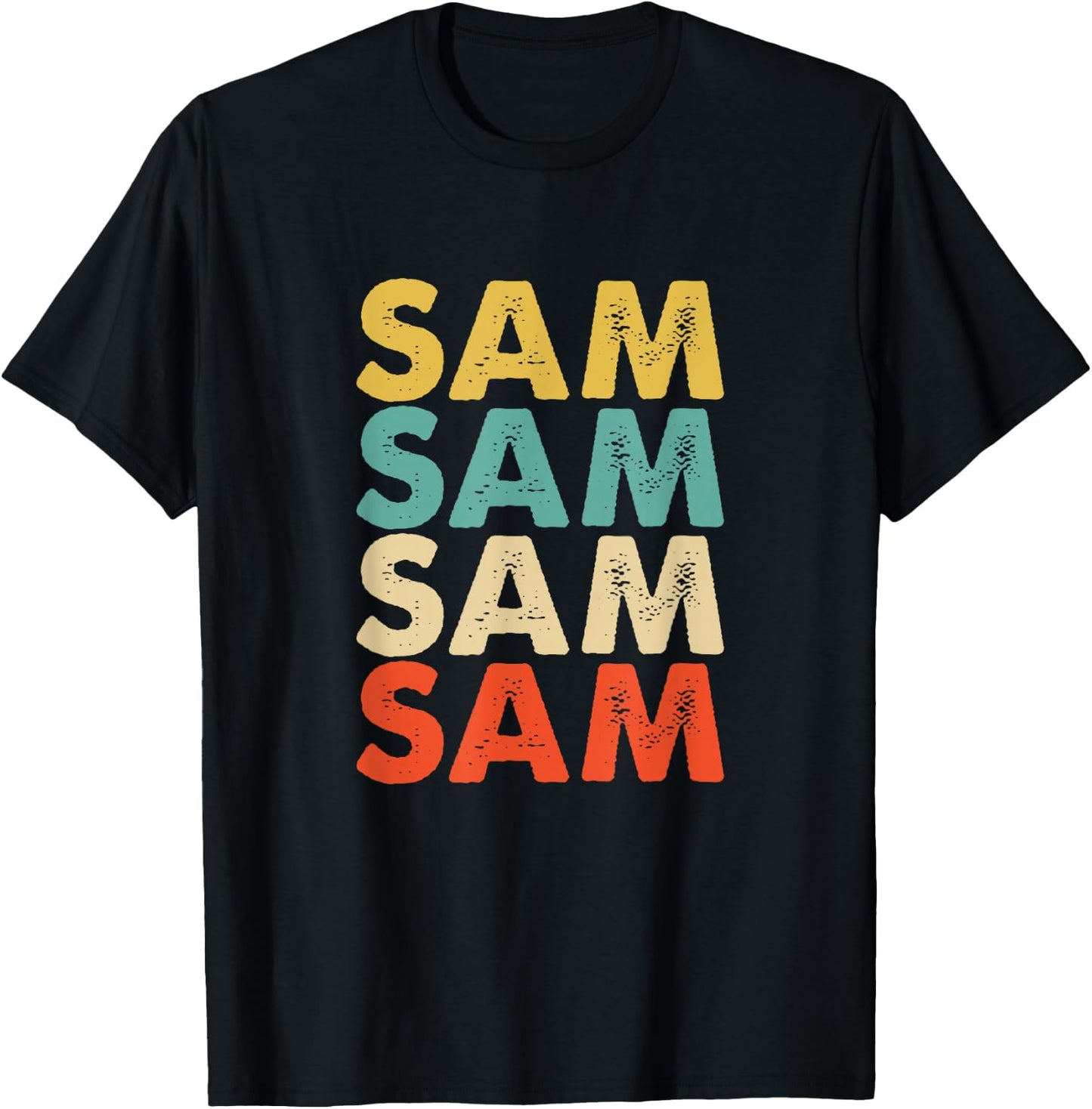 Sam Name T-Shirt - T-Shirt | Black