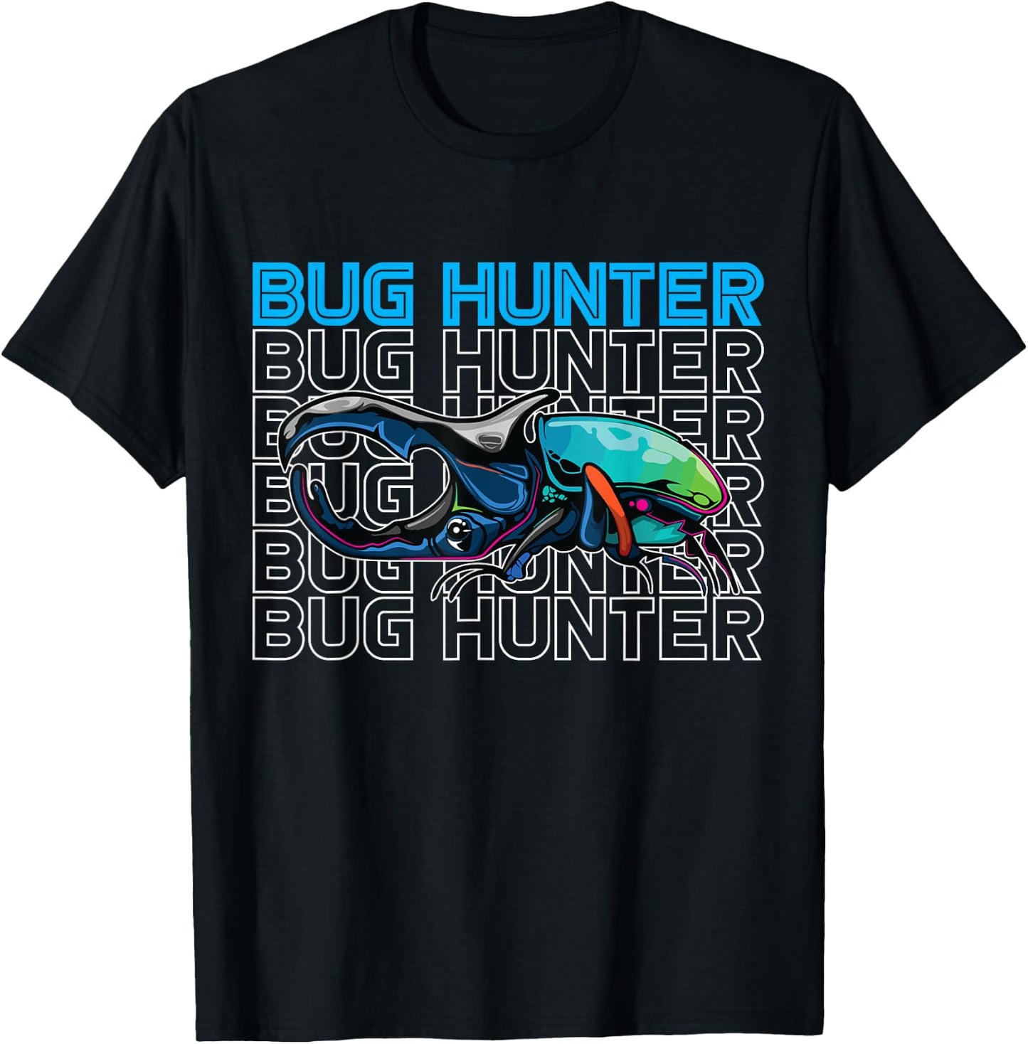 Bug Catcher and Bug Hunter Apparel for Kids Kids Bug Hunter Entomologist Insects T-Shirt - T-Shirt | Black