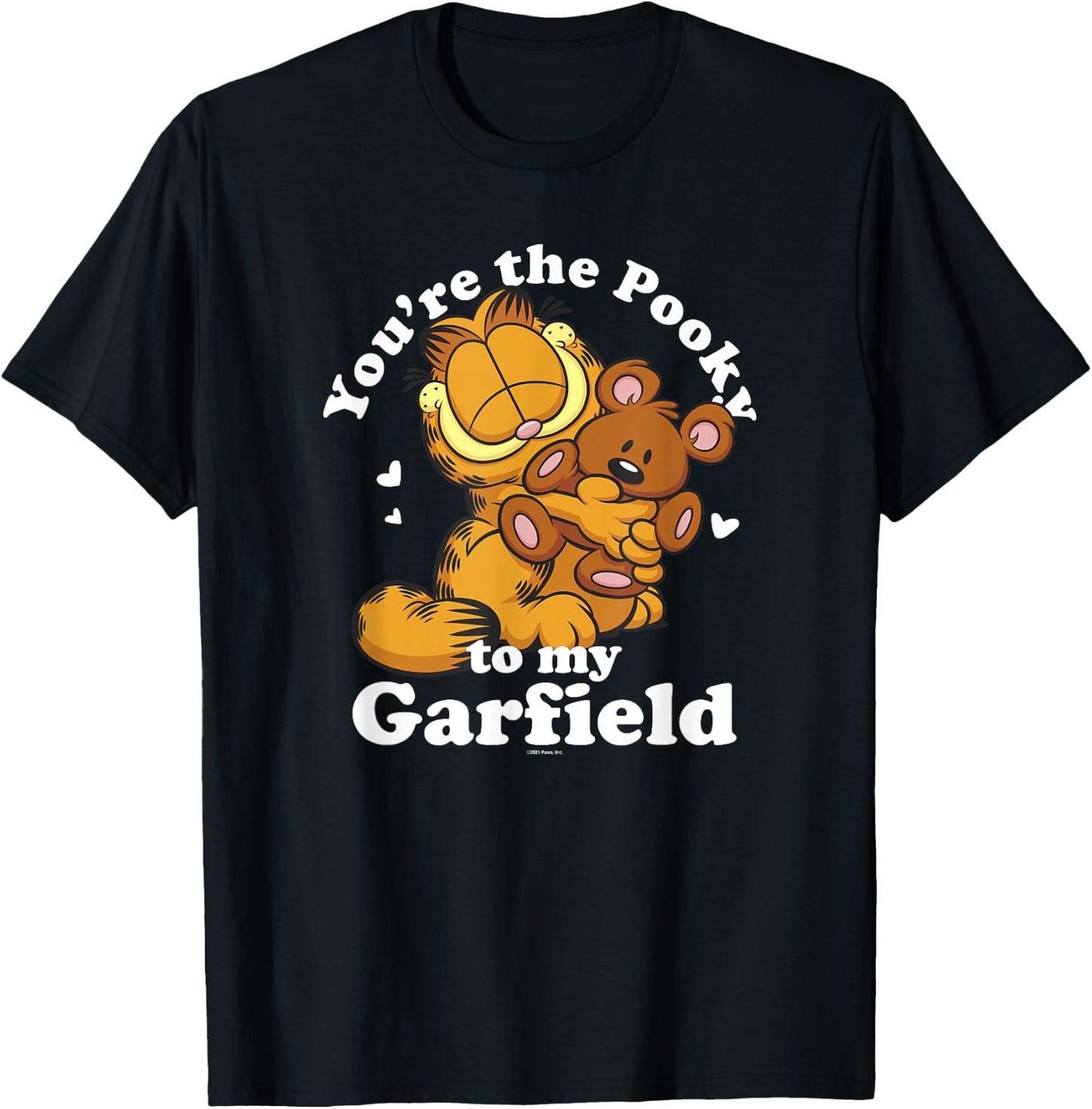 Garfield Valentine's Day You're The Pooky to My Garfield T-Shirt - T-Shirt | Black
