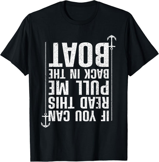 Funny Boating Design Women Boating Boater Boat Owner T-Shirt - T-Shirt | Black