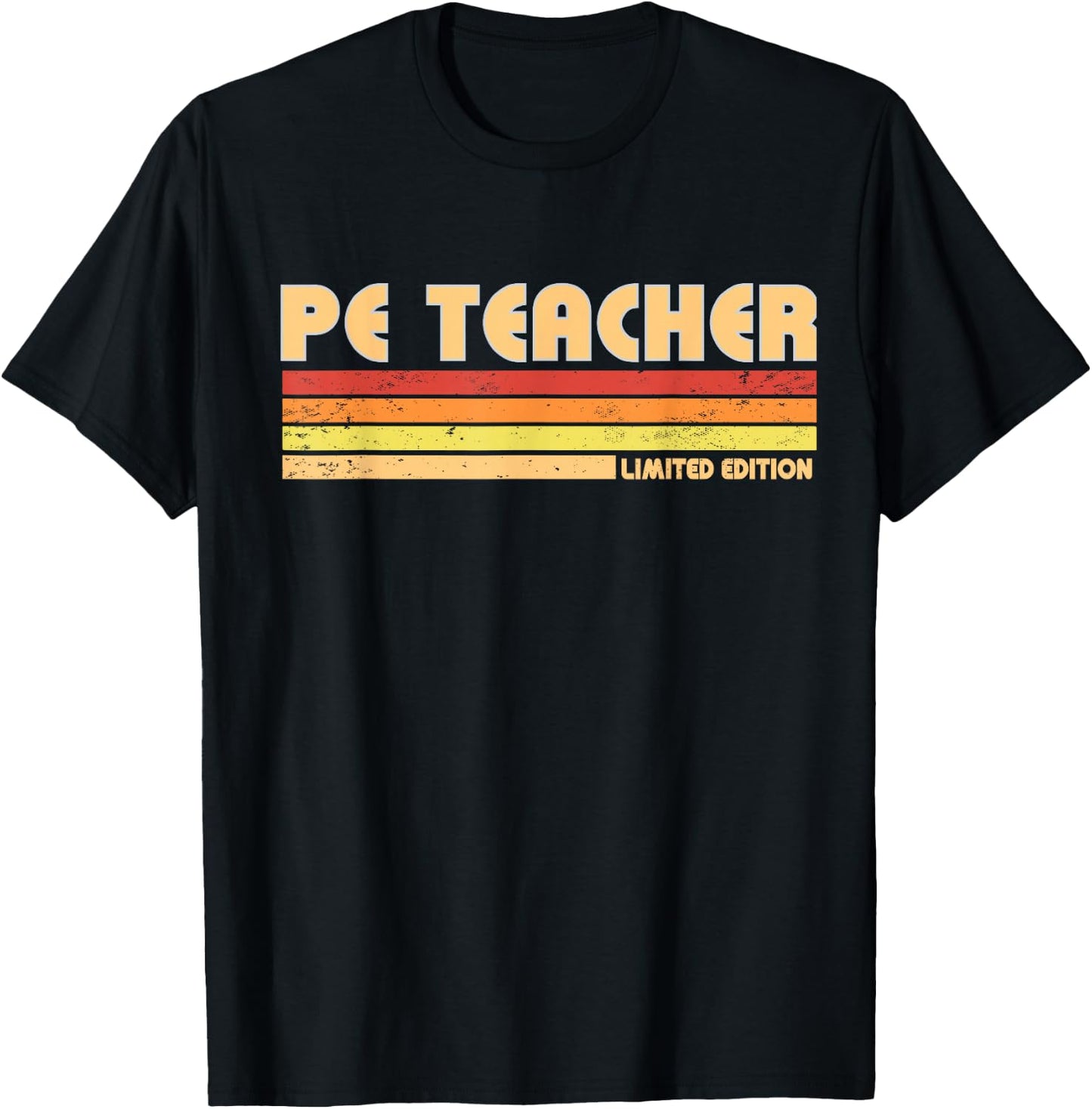 PE TEACHER Funny Personalized Title Profession Birthday Idea T-Shirt - T-Shirt | Black