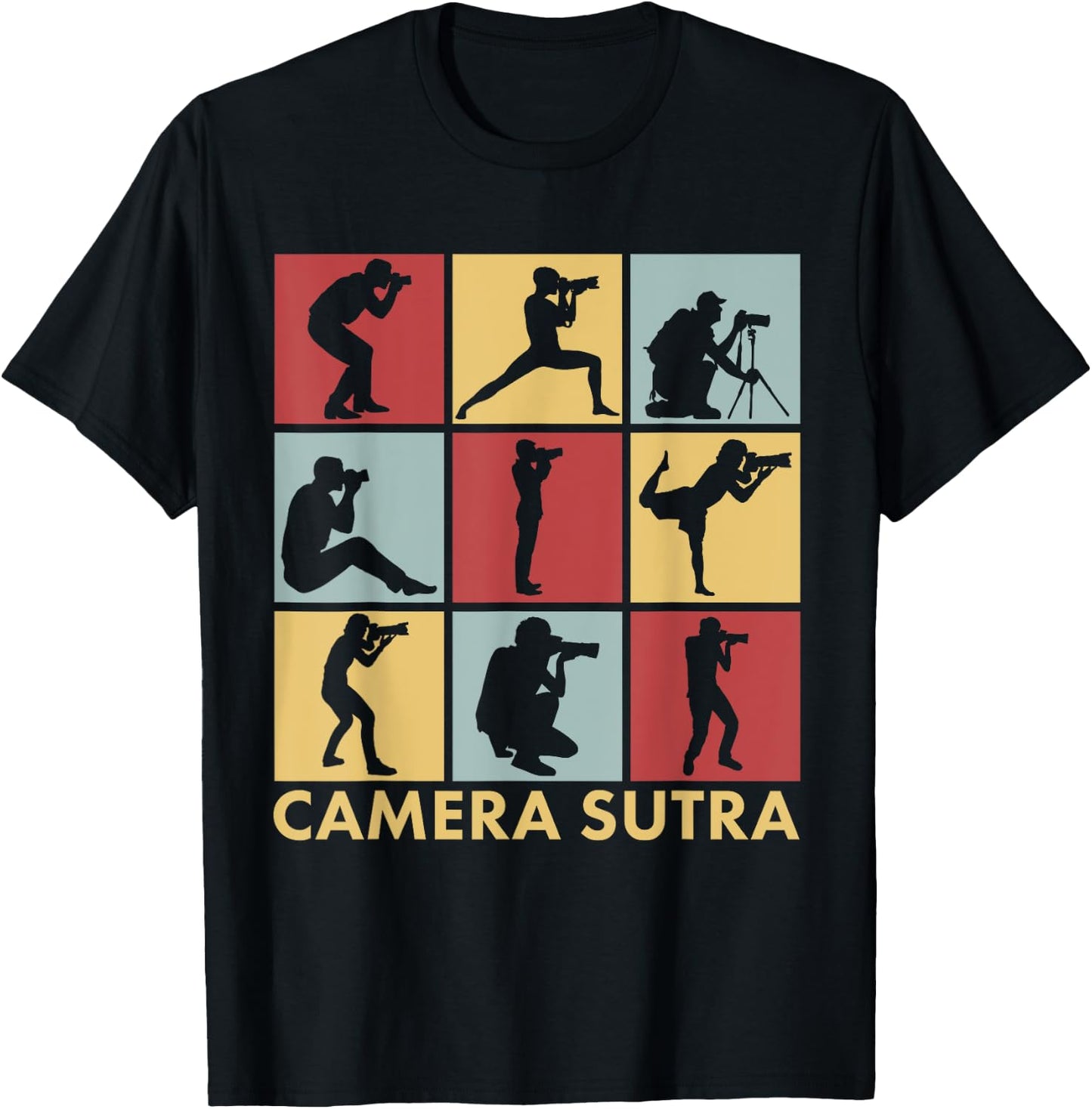 Camera Sutra Photographer Photography Camera T-Shirt - T-Shirt | Black