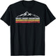 Retro Great Smoky Mountains National Park Hiking T-Shirt - T-Shirt | Black