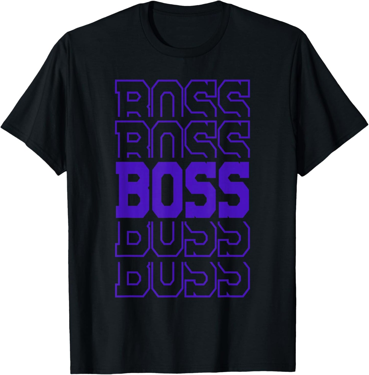 Cute Personalized Boss Birthday Matching Family T-Shirt - T-Shirt | Black