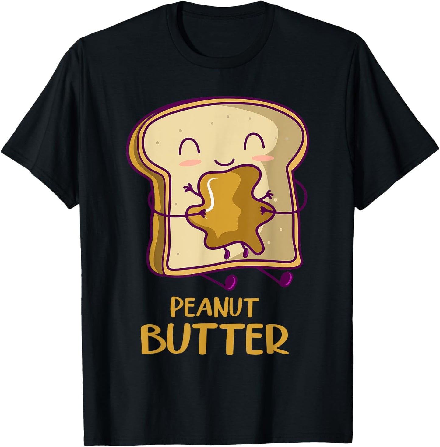 PB&J Peanut Butter Jelly Bread Jam Family Matching Halloween T-Shirt - T-Shirt | Black