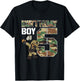 Kids 5 Year Old Boy Military Army 5th Birthday Boy Matching T-Shirt - T-Shirt | Black