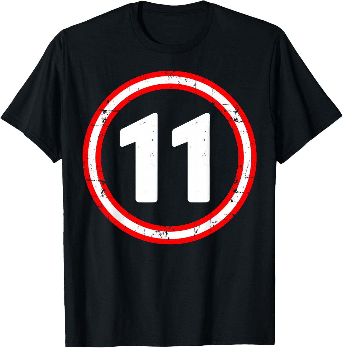11th Birthday of Boy or Girl, 11 Years Old, Eleven T-Shirt - T-Shirt | Black