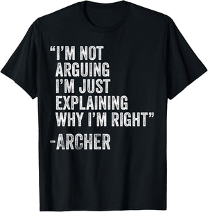 ARCHER Quote Funny Birthday Custom Name Idea Engineer T-Shirt - T-Shirt | Black