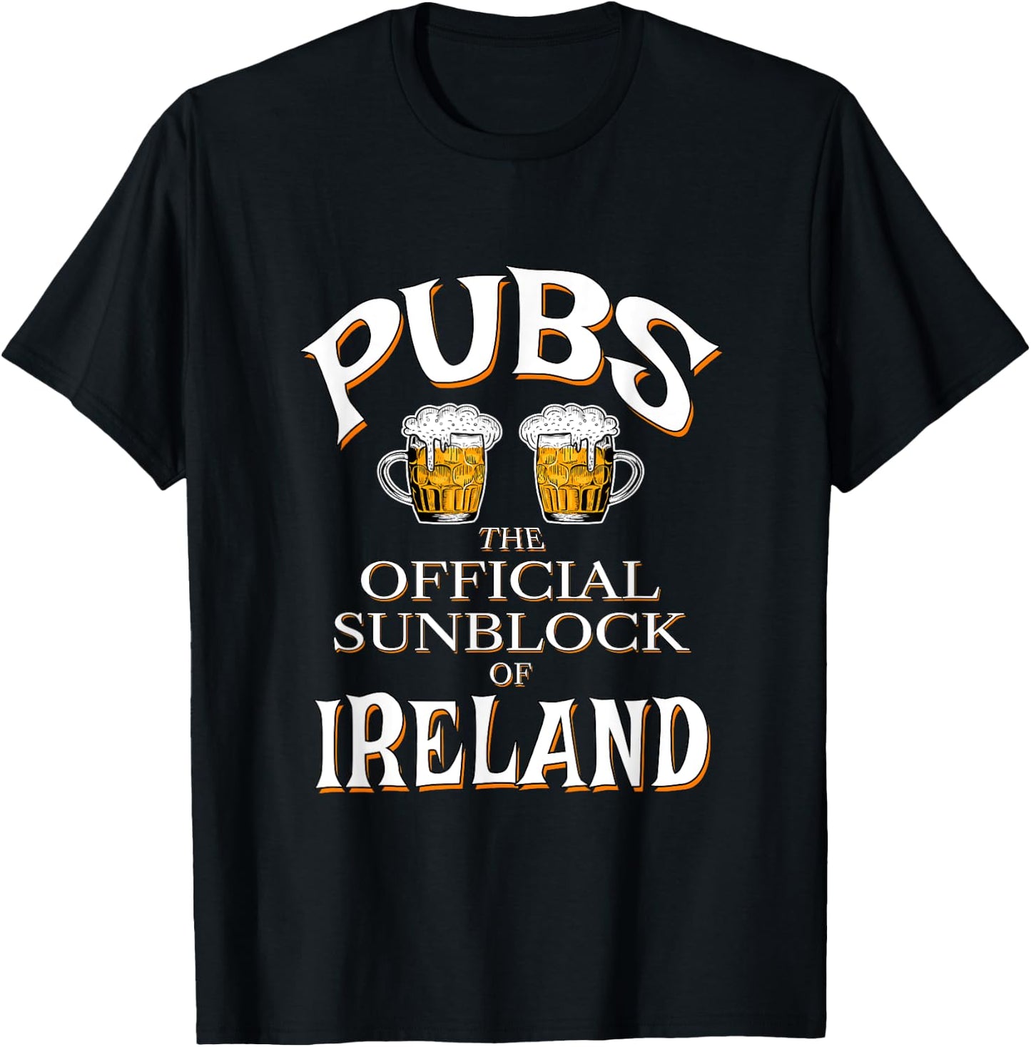 Pubs - The Official Sunblock Of Ireland T-Shirt - T-Shirt | Black