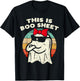 This Is Boo Sheet Ghost Retro Halloween Women Kids Girls T-Shirt - T-Shirt | Black