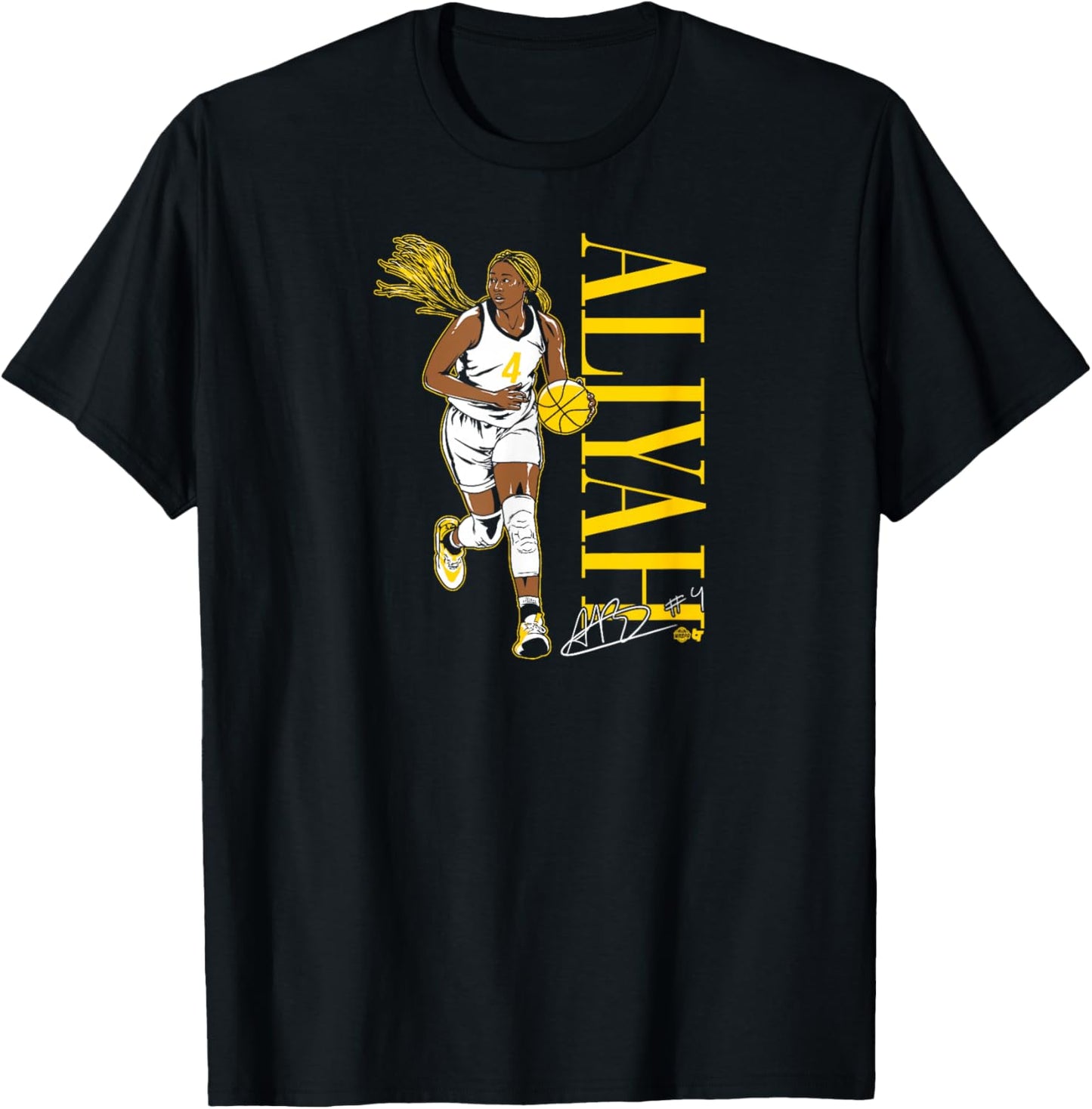 BreakingT Aliyah Boston Indiana Fever WNBA Player - Blue, Small T-Shirt - T-Shirt | Black