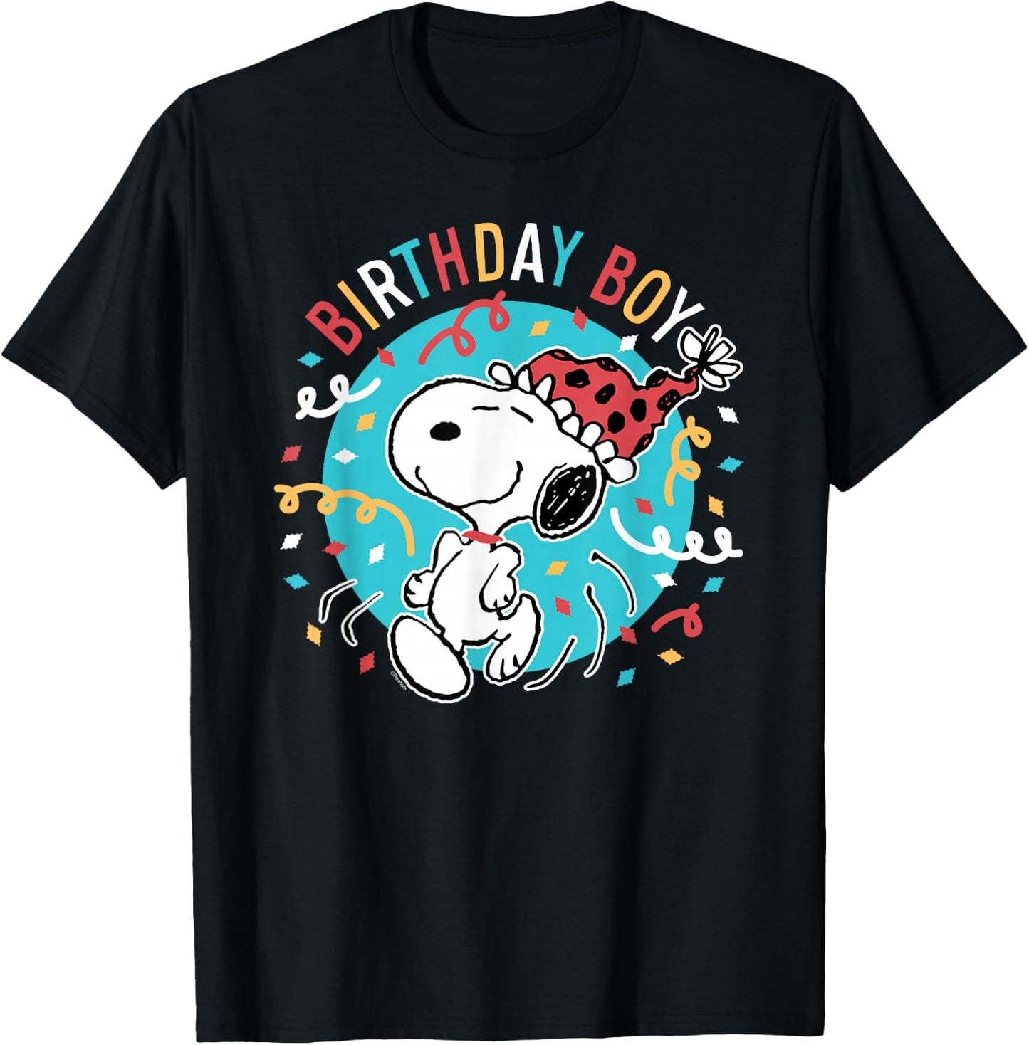 Peanuts - Birthday Boy T-Shirt - T-Shirt | Black