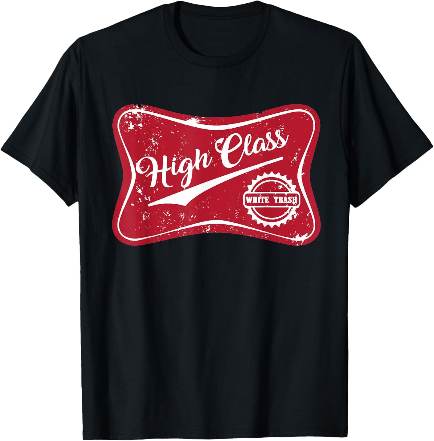 High Class White Trash Vintage Country & Women T-Shirt - T-Shirt | Black