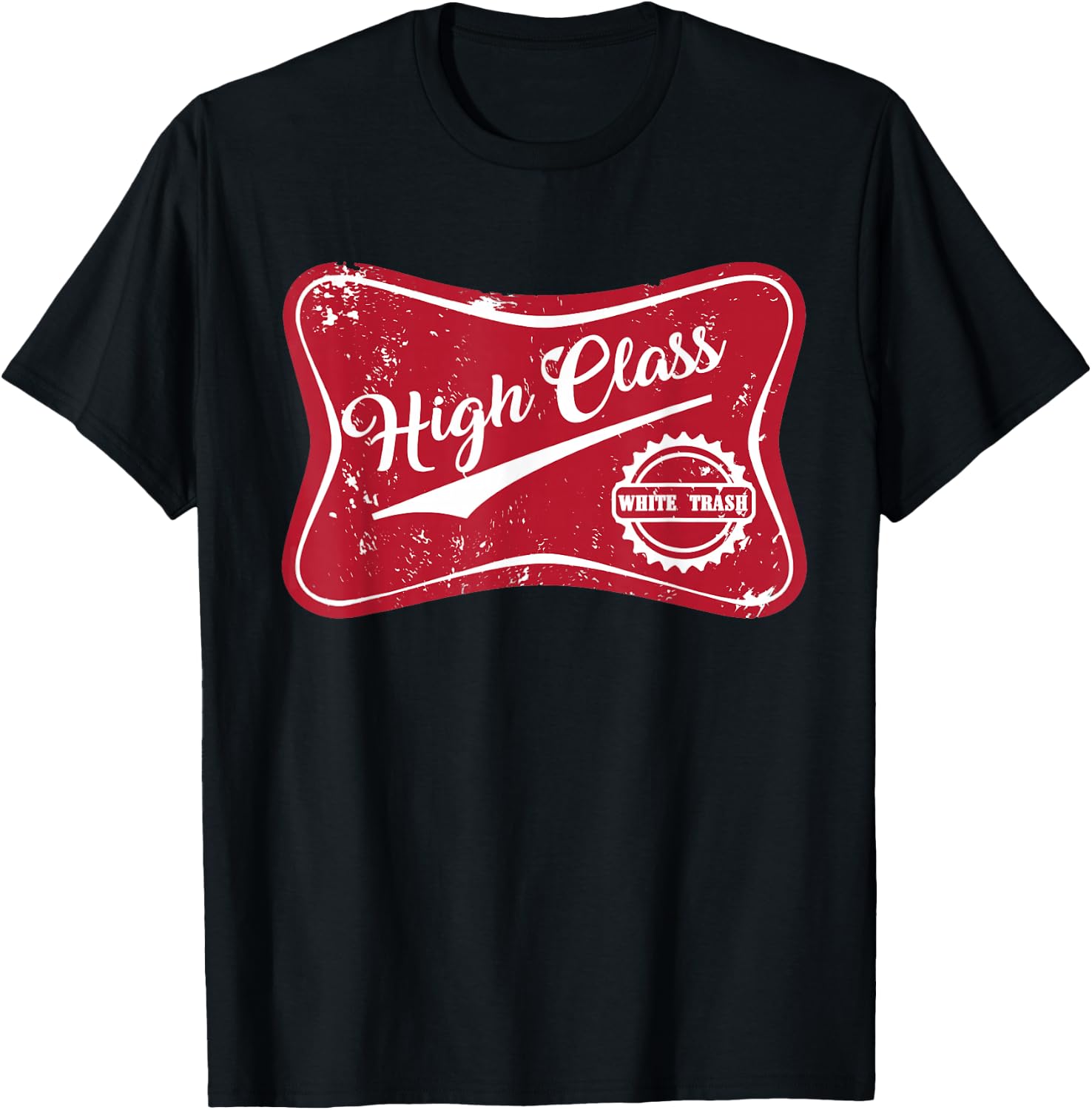 High Class White Trash Vintage Country & Women T-Shirt - T-Shirt | Black